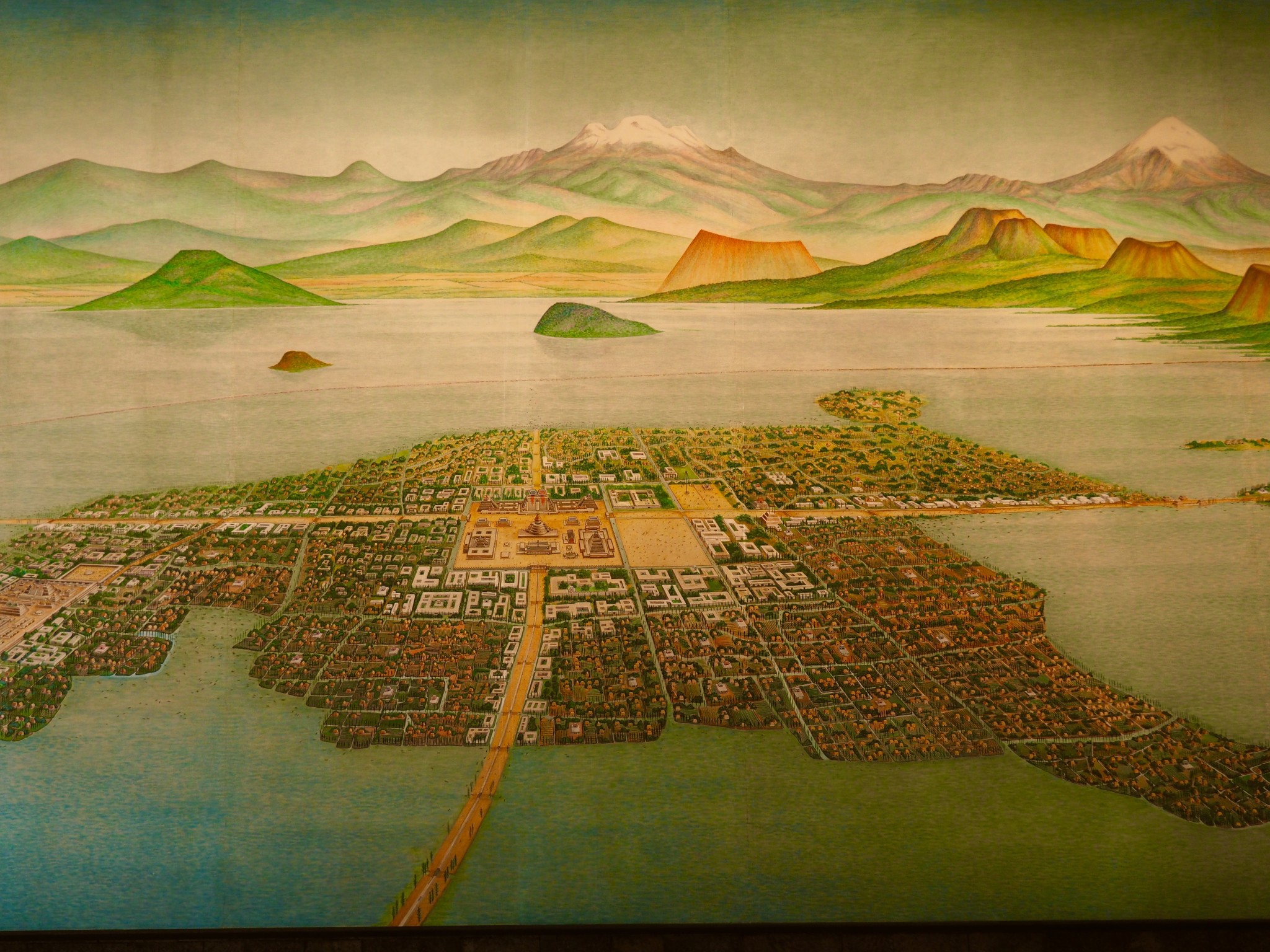 Mexico City bzw. Tenochtitlan vor 500 Jahren